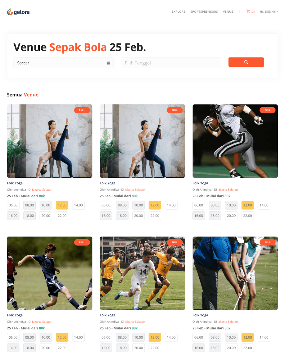 A/B Testing pada website terdahulu